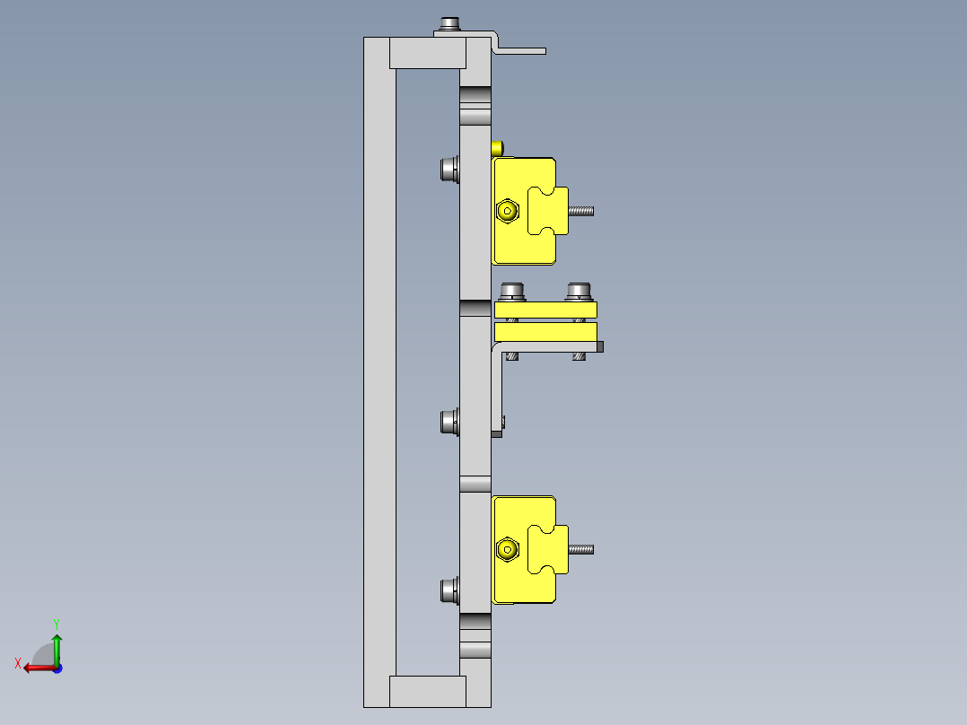 线性滑台后视图