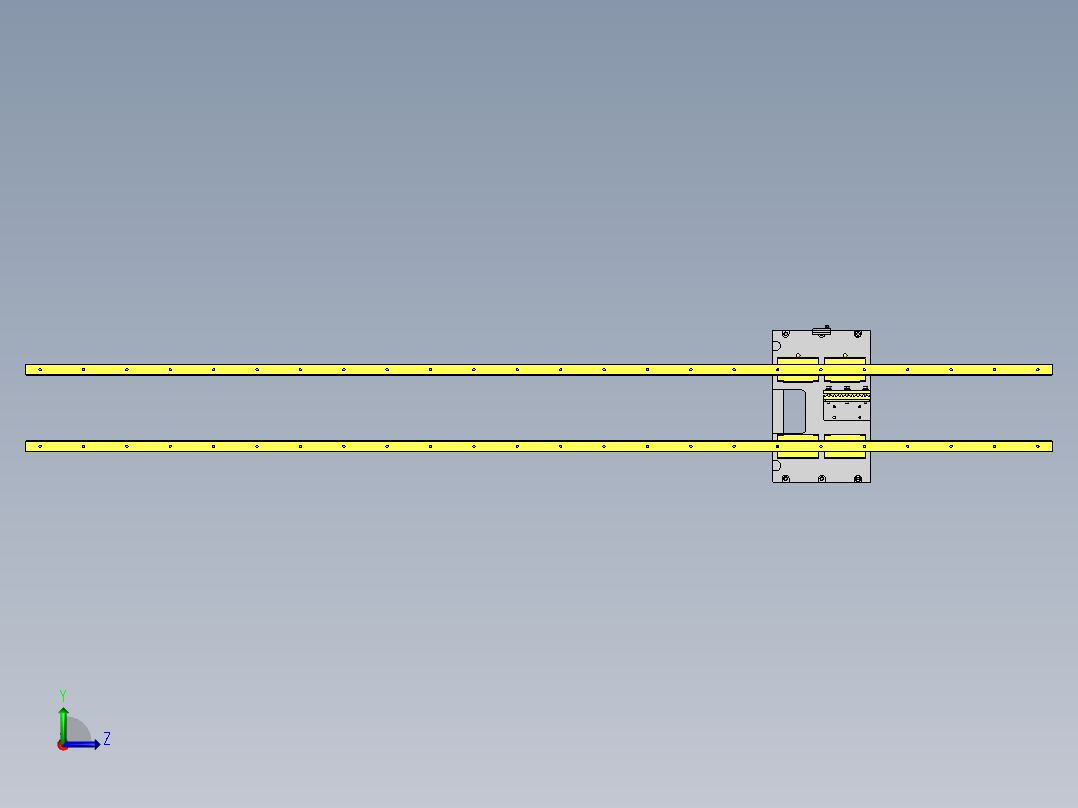 线性滑台左视图