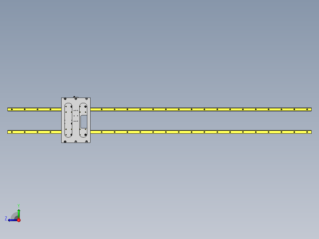 线性滑台右视图