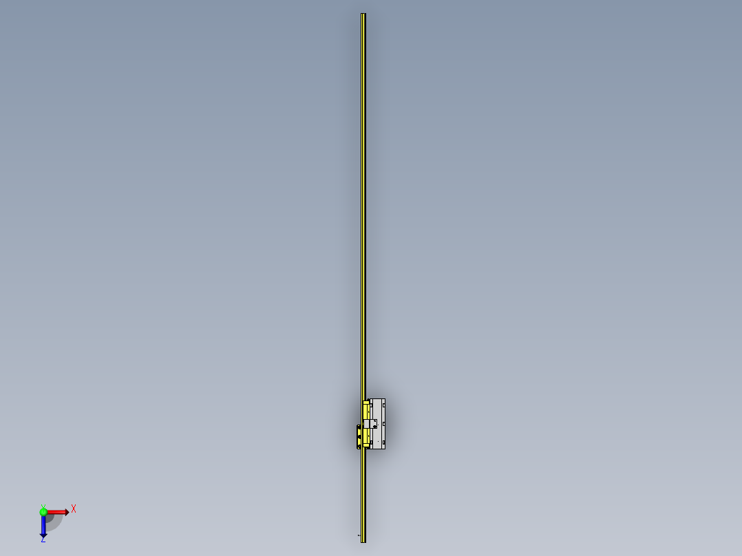 线性滑台俯视图