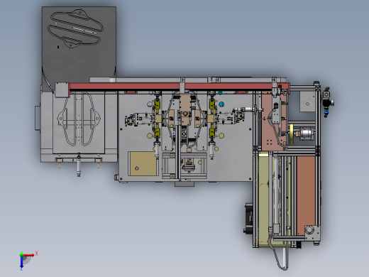 自动化衣架除水口插针钩一体机sw17可编辑俯视缩略图