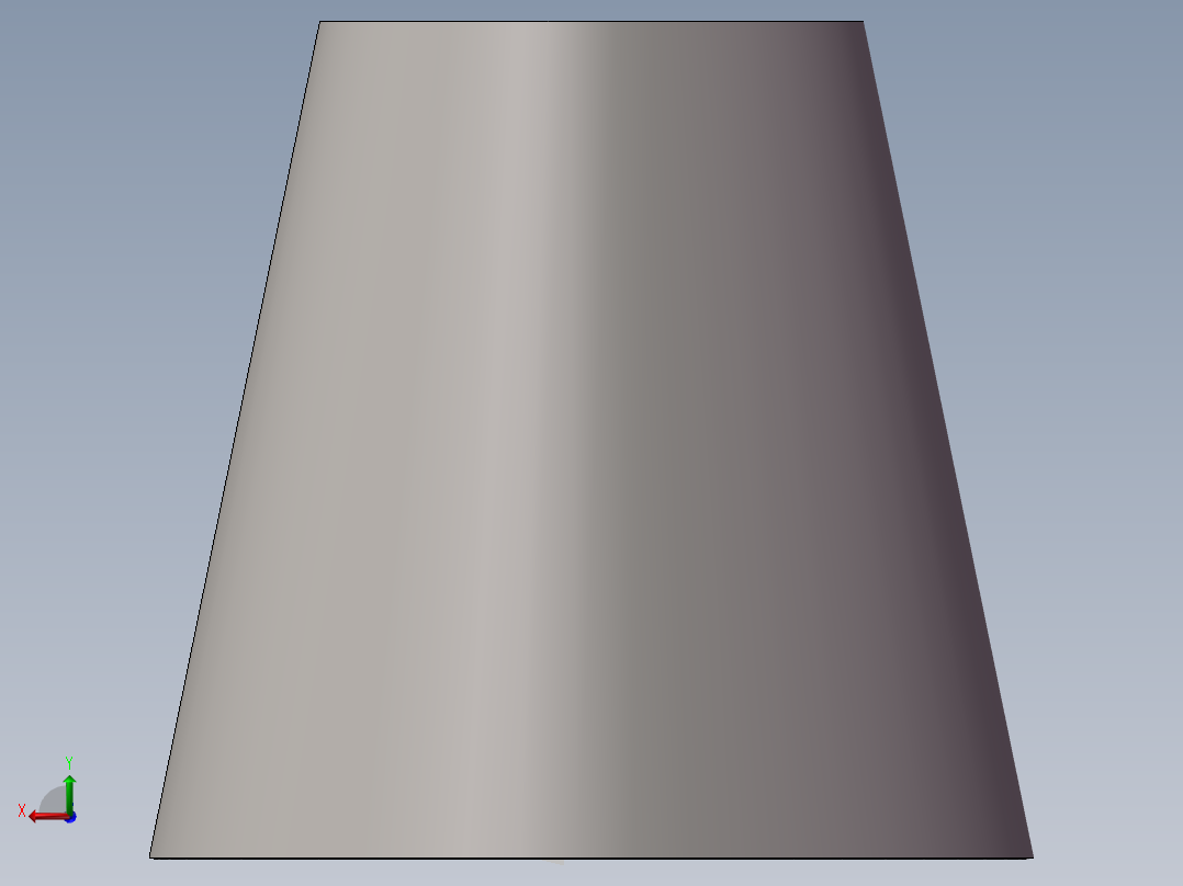 大小头-钣金放样后视图