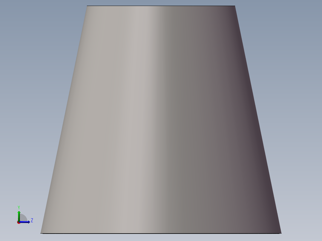 大小头-钣金放样左视图