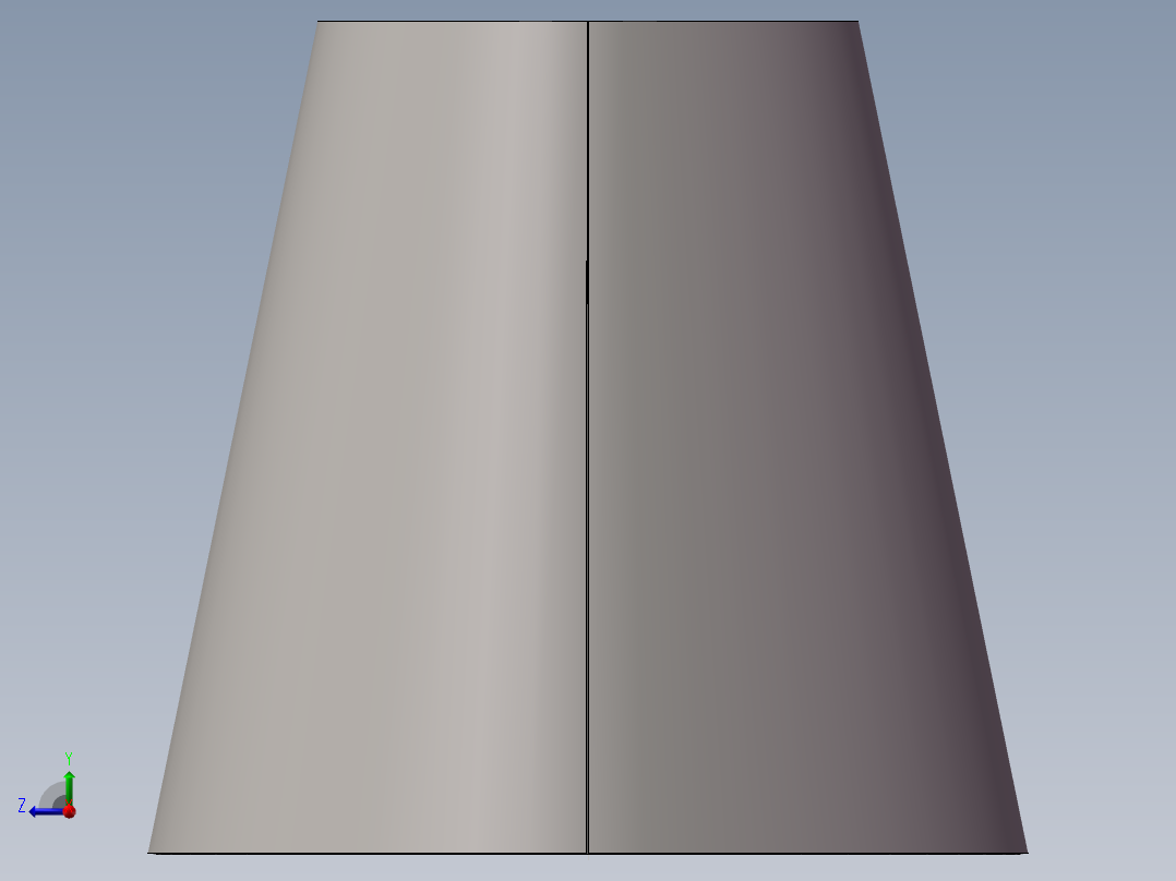 大小头-钣金放样右视图