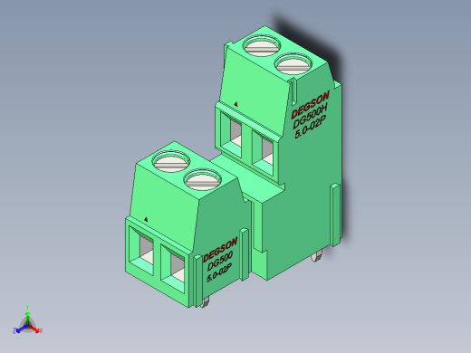 DEGSON DG500 系列 5.05.087.62mm 接线端子-DG500B-5.0-04P-14-00AH