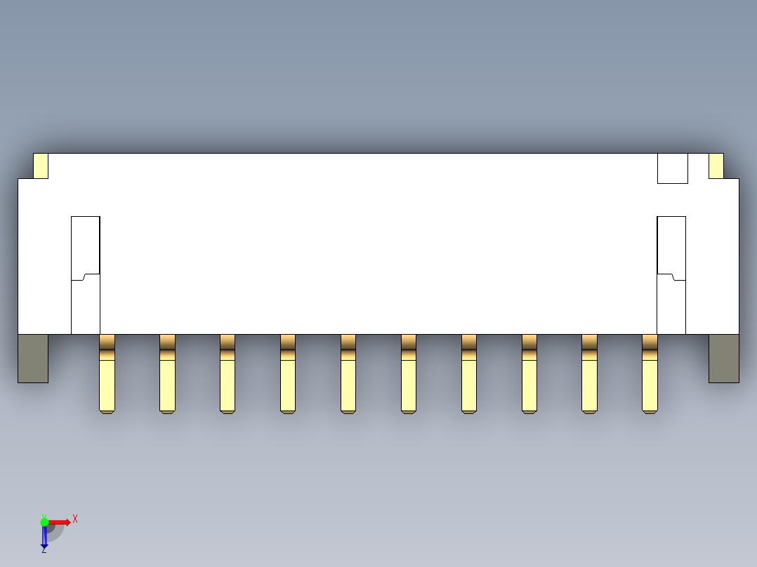 JST-S10B-PH-SM4-TB俯视图