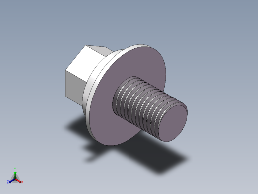 螺杆正等轴测缩略图