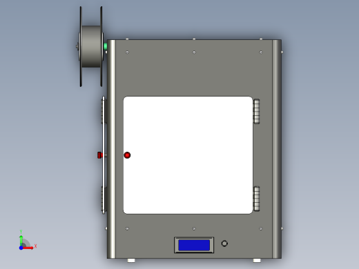 3D打印机200x200x200stp格式前视缩略图