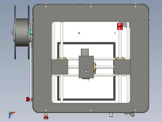3D打印机200x200x200stp格式俯视缩略图