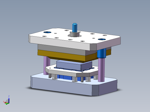 盒型工件垂直切边模具