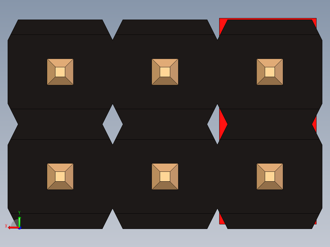 带跳线的排针-pinheader 2x3 and 1l jumper pullback后视图