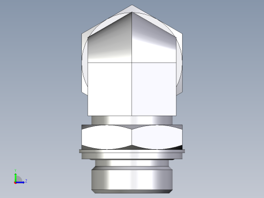 卡套式工业通用硬管接头EO_Adjustable_Locknut_elbow_WEE28LMCF左视缩略图