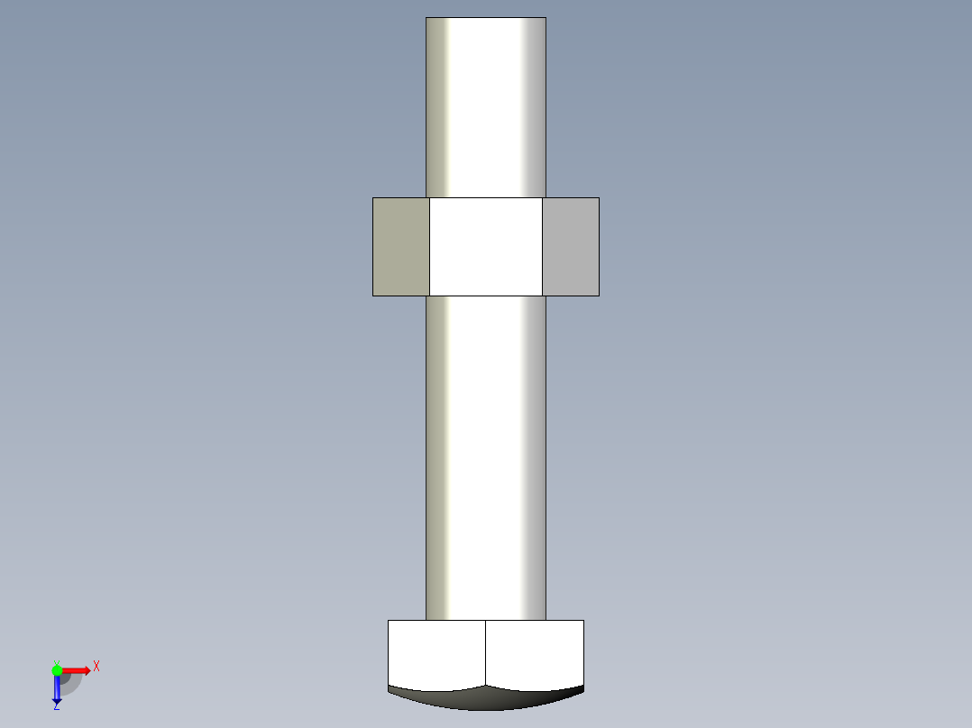 定位配件BJ732-3D多系列多零件图纸模型俯视图