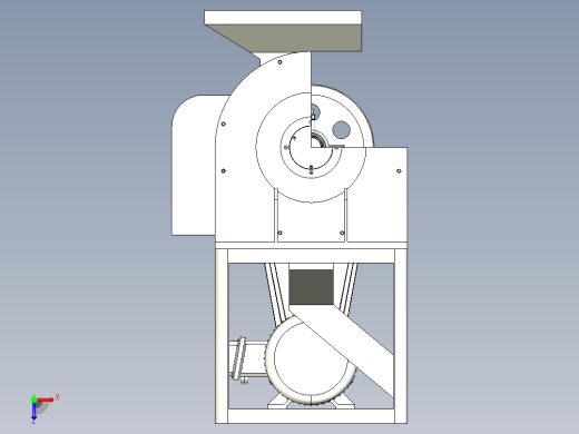 玉米脱粒机俯视缩略图