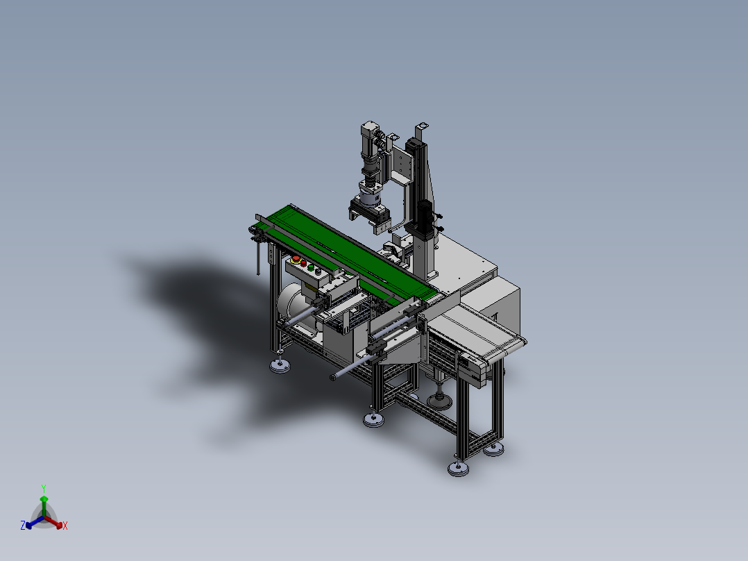 旋盖装置正等轴测图