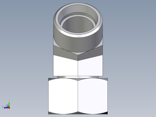 卡套式工业通用硬管接头EO_Swivel_nut_45_deg_elbow_EV22LOMDCF右视缩略图