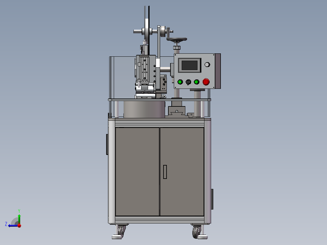 高速转盘式贴标机右视图