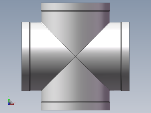 四通-等径内丝 DN100前视缩略图