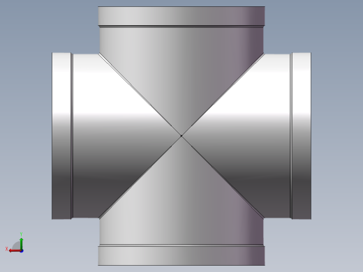 四通-等径内丝 DN100后视缩略图