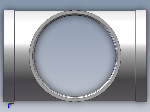 四通-等径内丝 DN100俯视缩略图