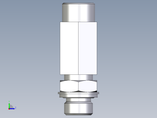 卡套式工业通用硬管接头EO_Adjustable_locknut_run_tee_LEE16SROMDCF左视缩略图