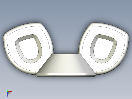 WING NUT 8-32 Thread size 27-64in Base Diameter.x_t俯视缩略图