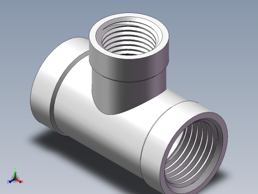 三通-异径 DN10-DN8