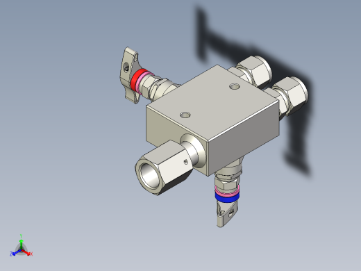 2阀门歧管(1)正等轴测缩略图