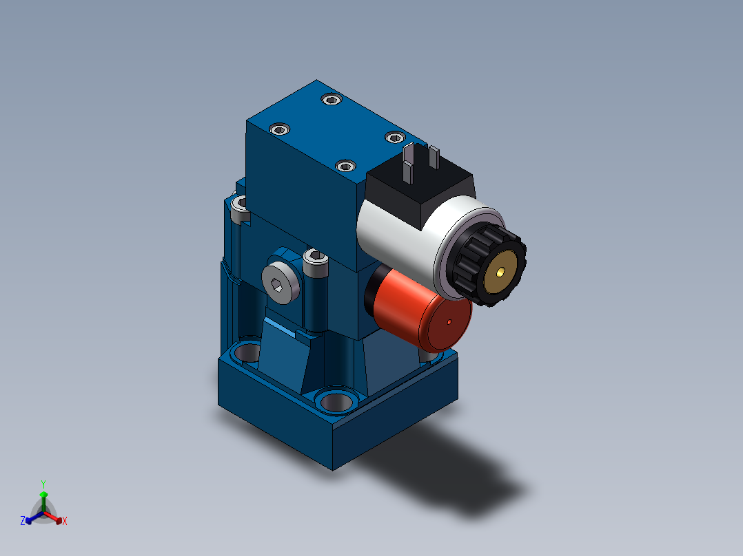 力士乐液压阀-DBW10B正等轴测图