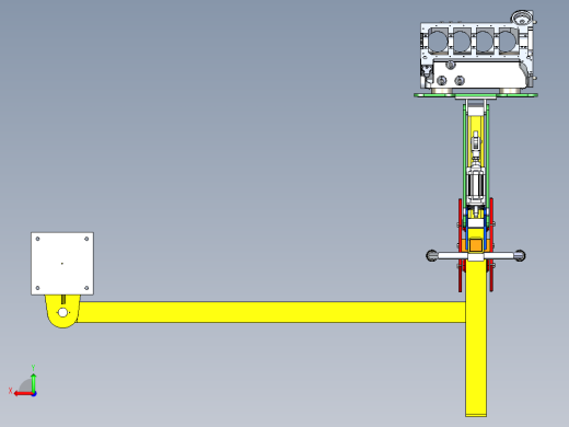 气缸吊臂数模3D图纸 IGS格式后视缩略图