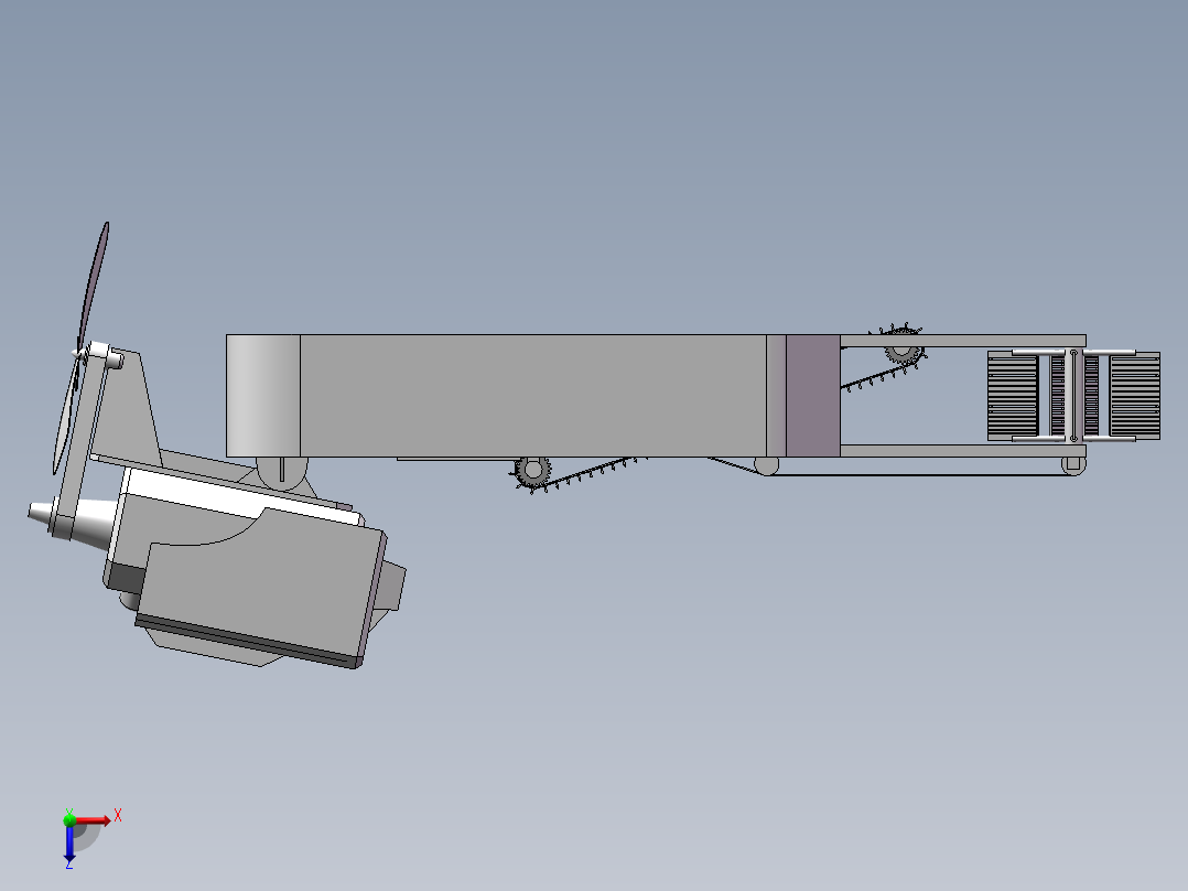 水面垃圾清理船俯视图