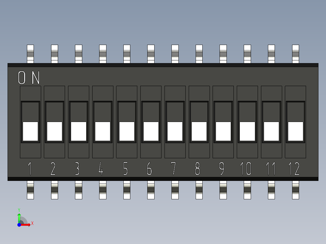 SMT开关集合前视图