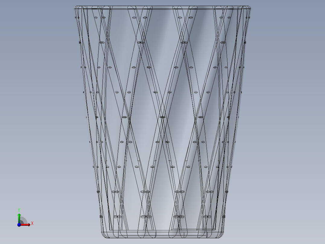 饮用玻璃杯前视图