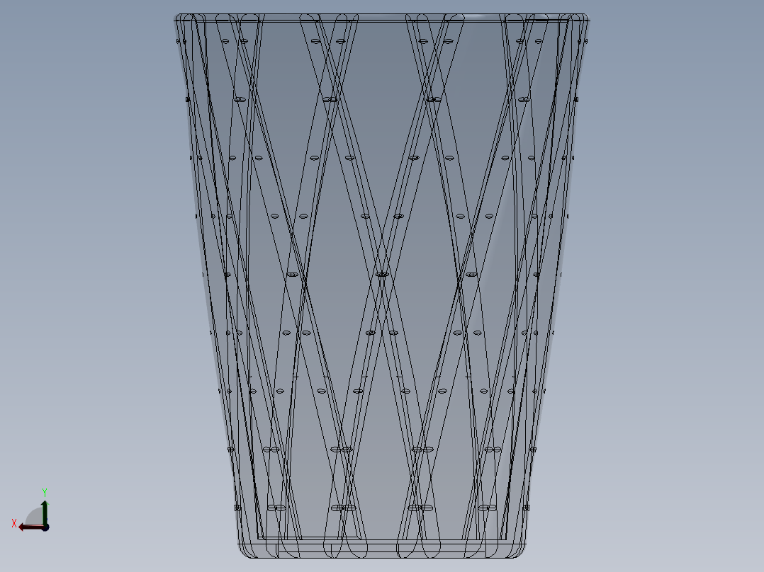 饮用玻璃杯后视图