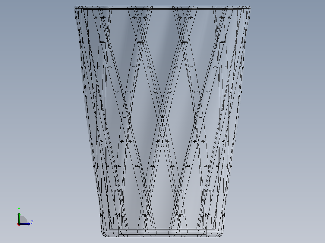饮用玻璃杯左视图