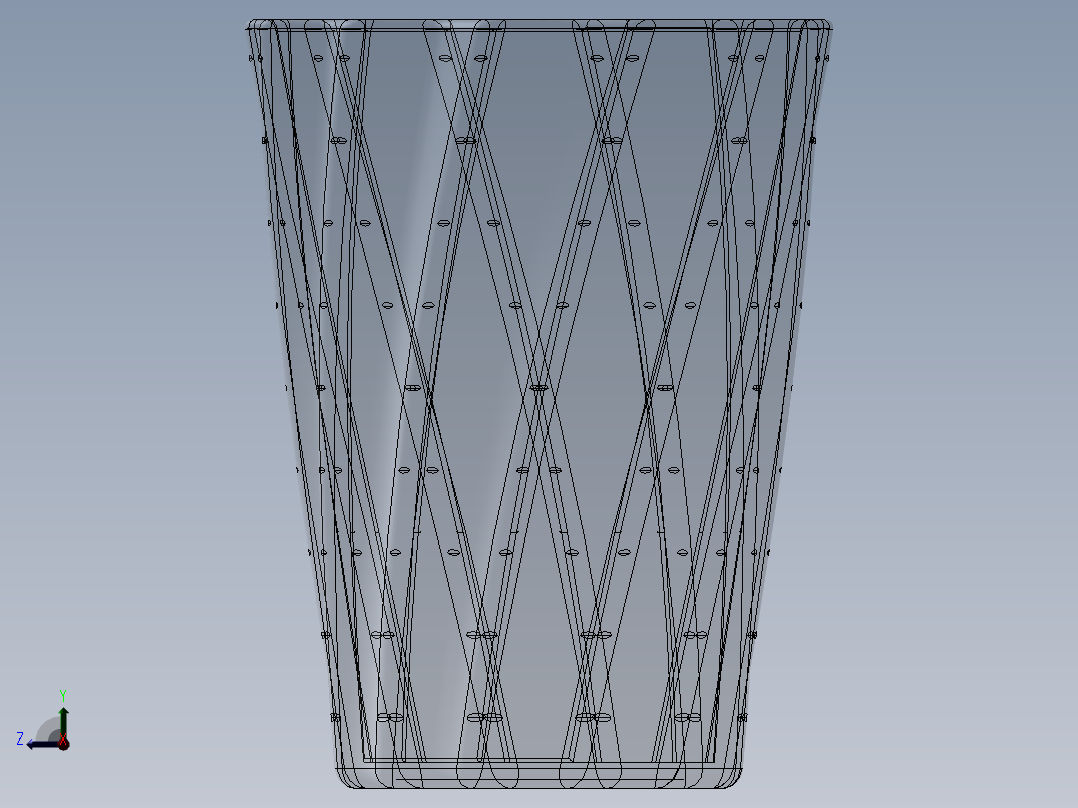 饮用玻璃杯右视图