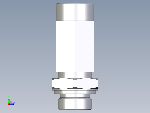 卡套式工业通用硬管接头EO_Adjustable_locknut_run_tee_LEE22LROMDCF左视缩略图
