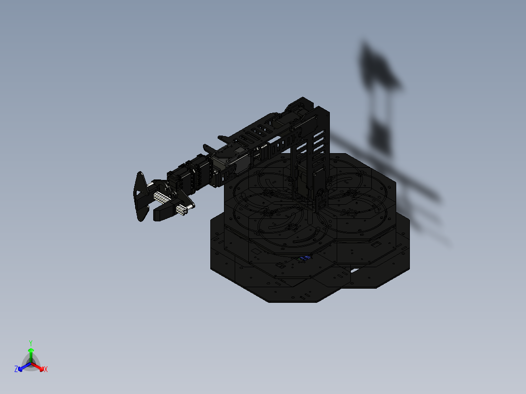机械臂正等轴测图