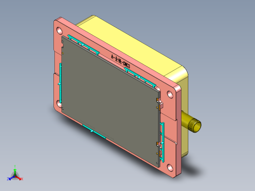 金属外壳铣外观面夹具模型