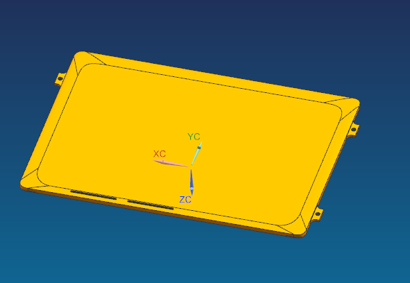 金属外壳铣外观面夹具模型