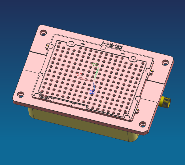 金属外壳铣外观面夹具模型