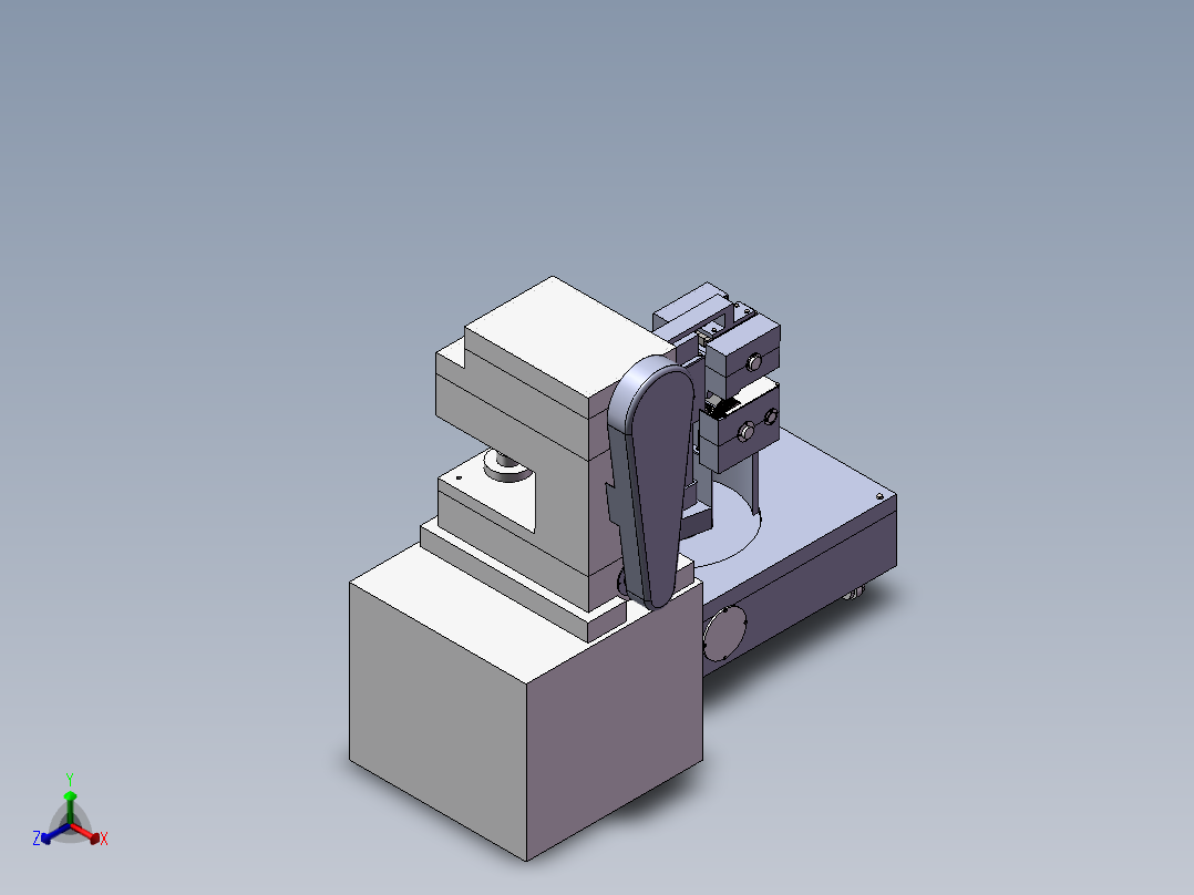自动上下料冲床正等轴测图
