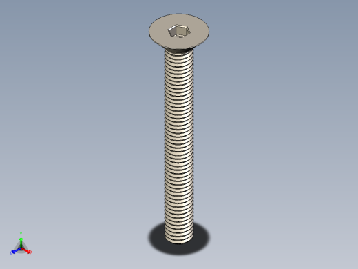 Screw_ISO_10642_M8x70_A2.STEP正等轴测缩略图