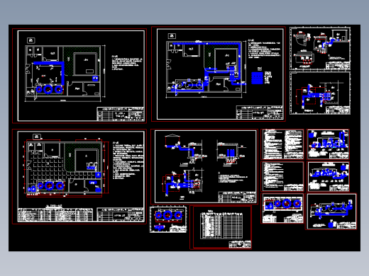 农村20立方一体净化器供水设备方案阶段结构布置图
