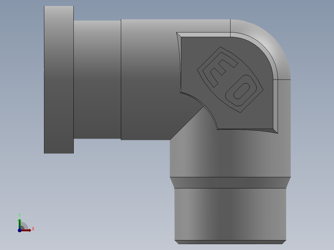 法兰接头、1DFS9-36-16前视图
