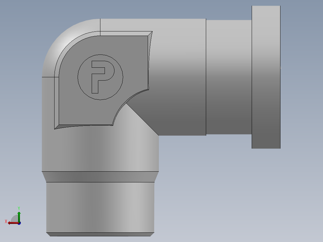 法兰接头、1DFS9-36-16后视图