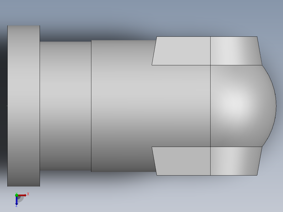 法兰接头、1DFS9-36-16俯视图