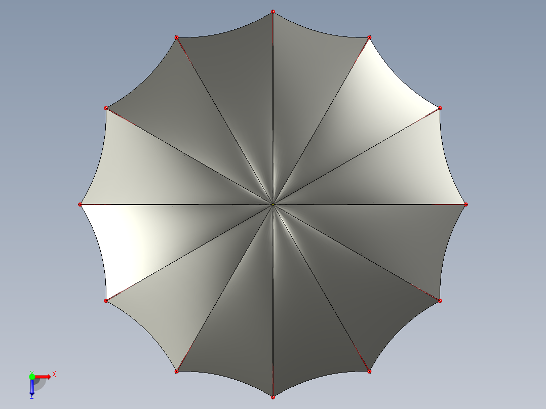 B3003324-SL_ST 雨伞俯视图