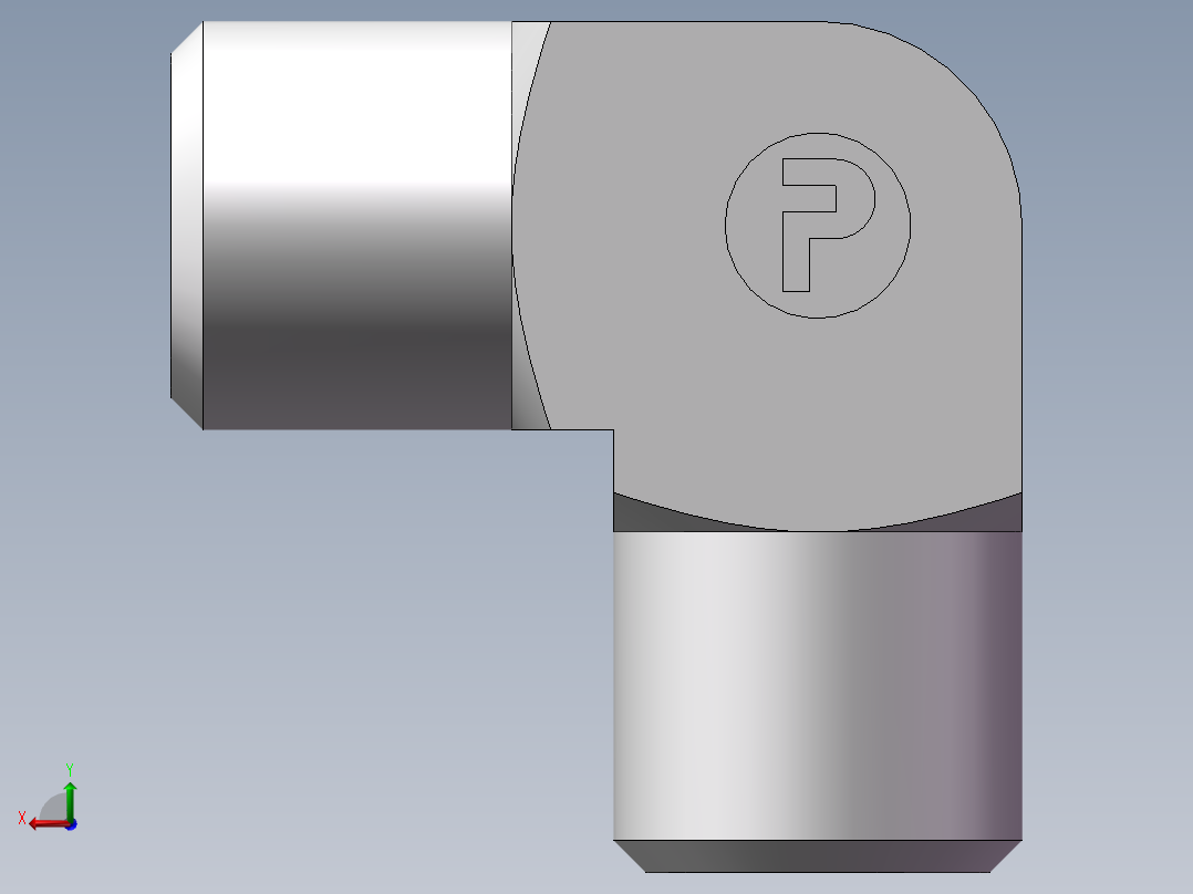 弯接头-W、1C9-12后视图