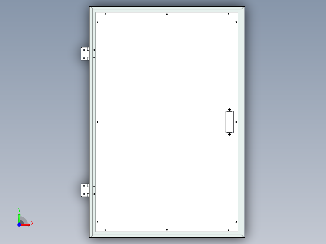 门组件装配 373804前视图